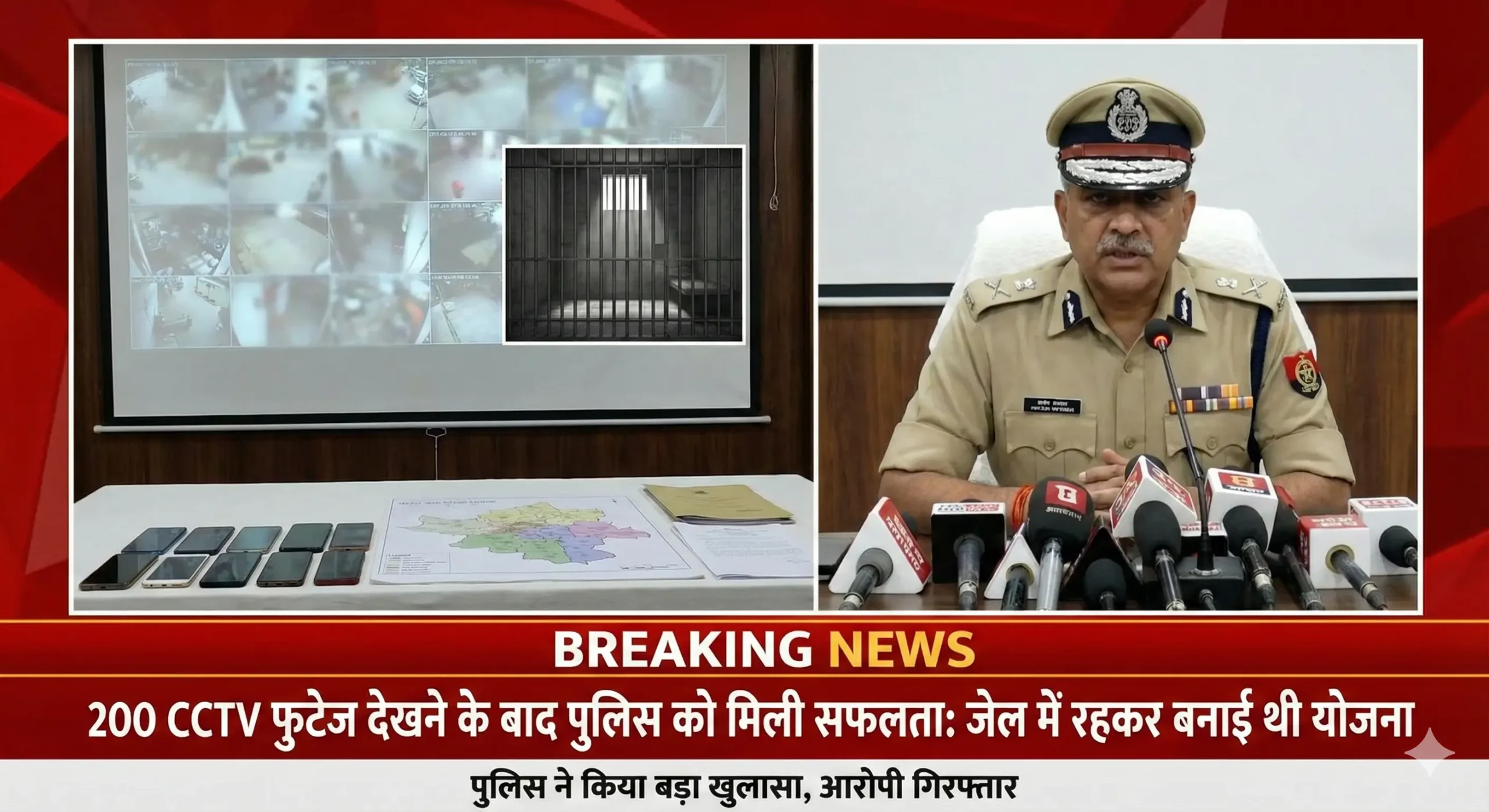 200 CCTV फुटेज देखने के बाद पुलिस को मिली सफलता,जेल में रहकर बनाई थी योजना।