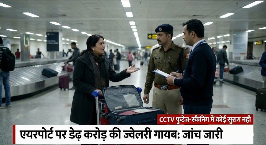 भोपाल एयरपोर्ट पर डेढ़ करोड़ की ज्वेलरी गायब: अमेरिका से आई महिला यात्री ने दर्ज कराई शिकायत